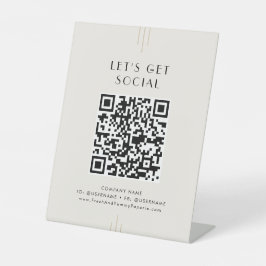 EVERLY Ivory Black Business Let's Get Social Media Sockelschild