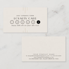 EVERLY Ivory Gold Black Business Reward 6 Punch Treuekarte