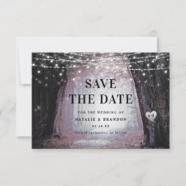 Evermore | Bezauberter Fairy Forest | Mauve Weddin Save The Date