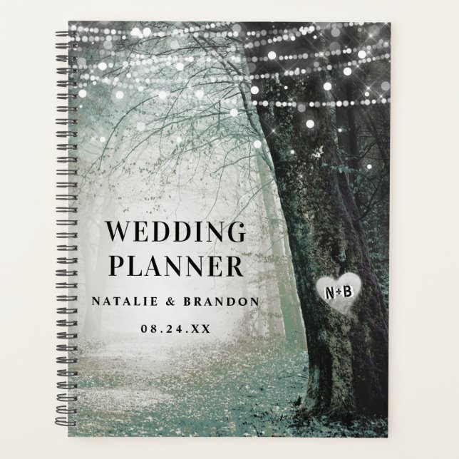 Evermore | Hochzeitspläne für verzauberte Waldmoos Planer (Vorderseite)