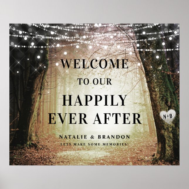 Evermore | Verzauberter Wald | Empfang Willkommen Poster (Vorne)