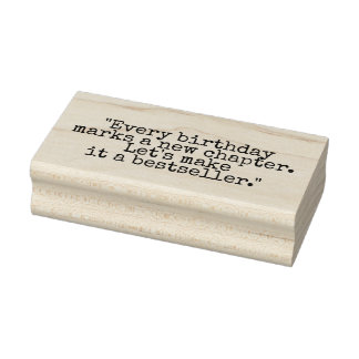 “Every birthday marks a new chapter. Let’s make it Gummistempel