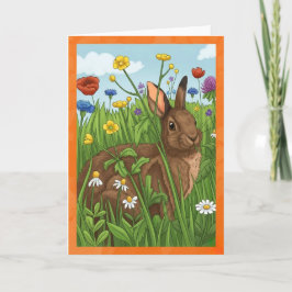 Every Bunny Loves Flowers Karte