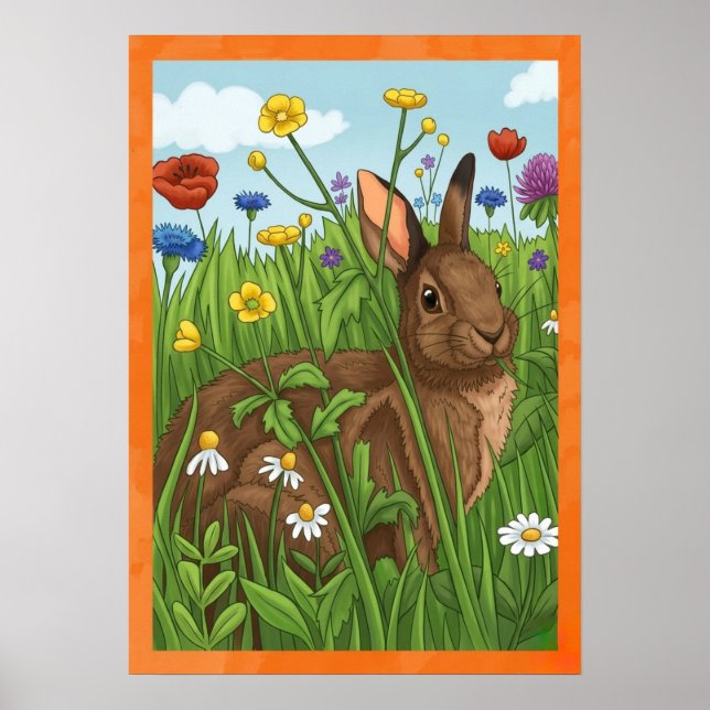 Every Bunny Loves Flowers Poster (Vorne)