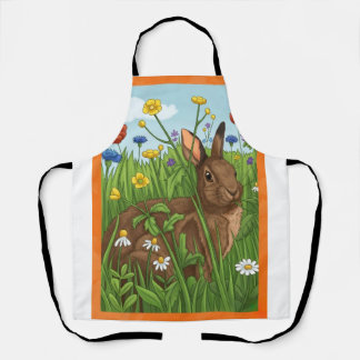 Every Bunny Loves Flowers Schürze