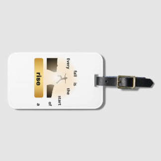 "Every Fall Is the Start of a Rise – Leap of Hope" Gepäckanhänger