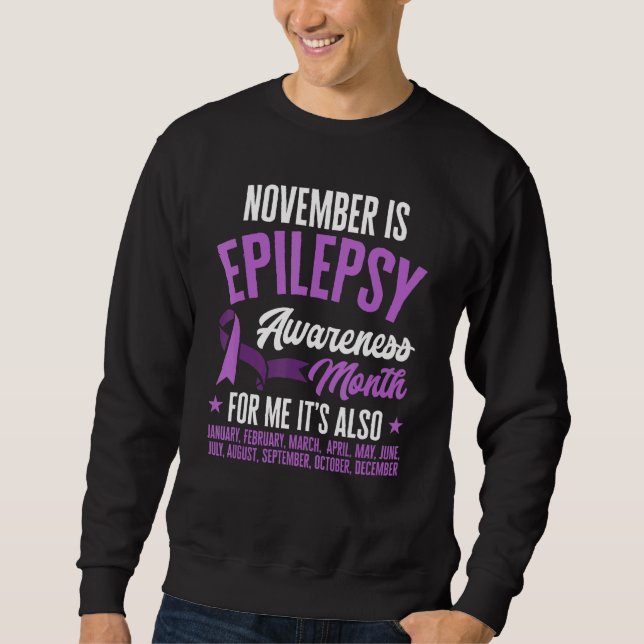Every Month Epilepsy Awareness Month Sweatshirt (Vorderseite)