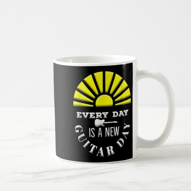 Everyday Is A New Guitar Day Funny Quote Guitarist Kaffeetasse (Rechts)
