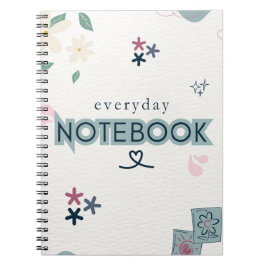 everyday love, notebook for daily notes notizblock