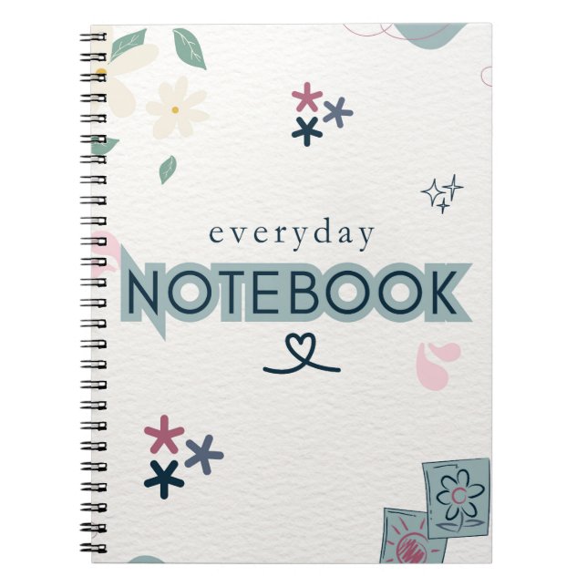 everyday love, notebook for daily notes notizblock (Vorderseite)