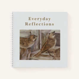 Everyday Reflections Notebook Sparrow Art Journal Notizbuch