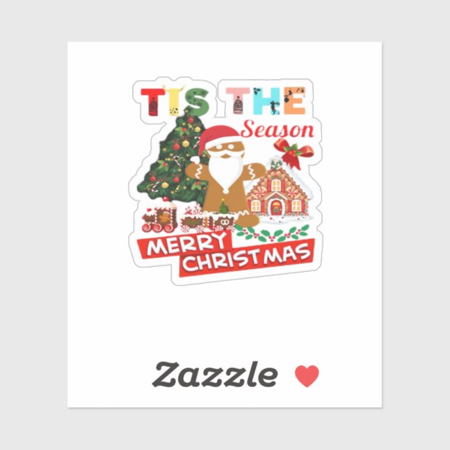 Everyone Loves A At Christmas Christmas Santas Com Aufkleber (Blatt)