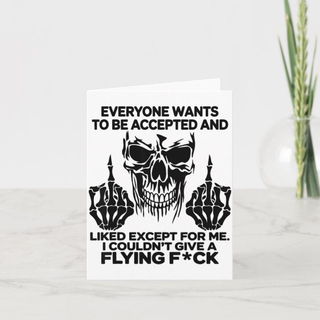 Everyone Wants To Be Accepted And Likes Except For Karte (Vorderseite)