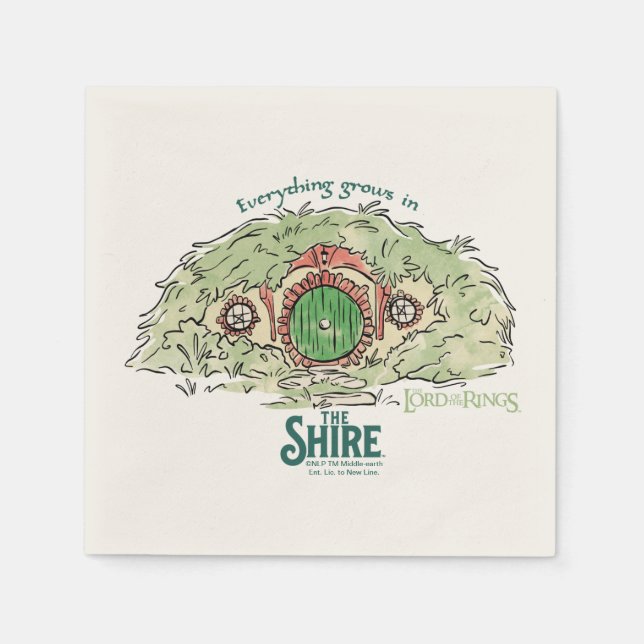 Everything Grows in THE SHIRE™ Serviette (Vorderseite)
