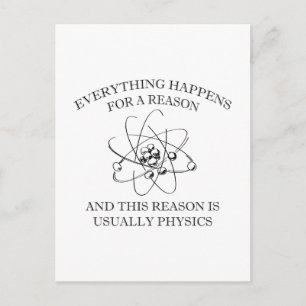 Everything Happens For A Reason Postkarte