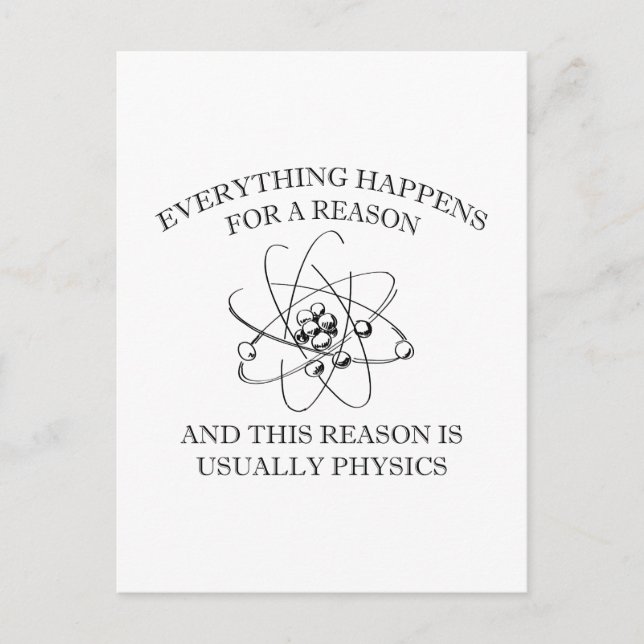 Everything Happens For A Reason Postkarte (Vorderseite)