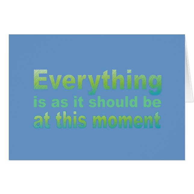 Everything is as it should be (Vorderseite (Horizontal))