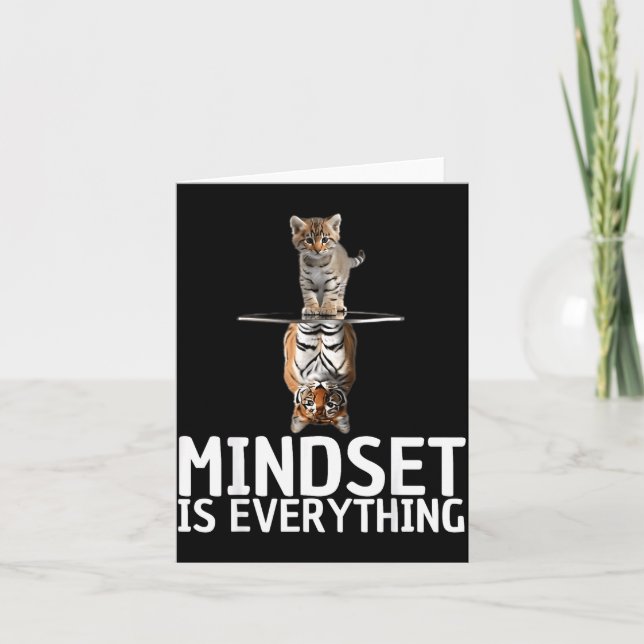 Everything Is Mindset Insrational Mind Motivationa Karte (Vorderseite)