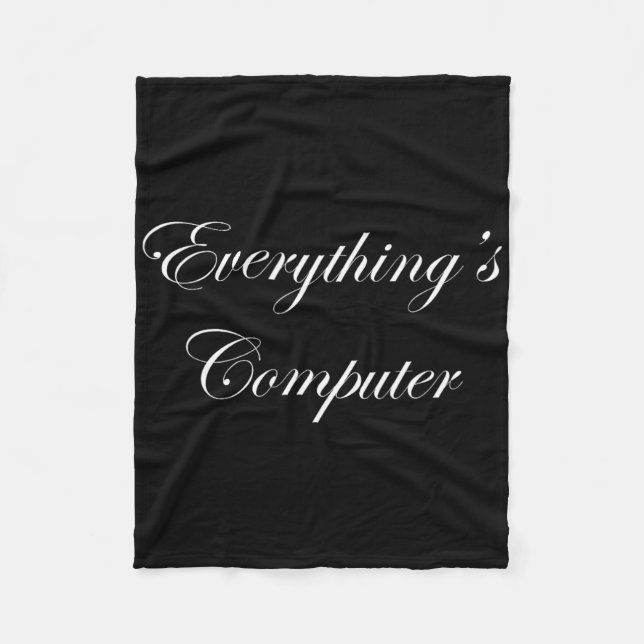 Everythings Computer In A Tesler Donald Trumps Ele Fleecedecke (Vorderseite)
