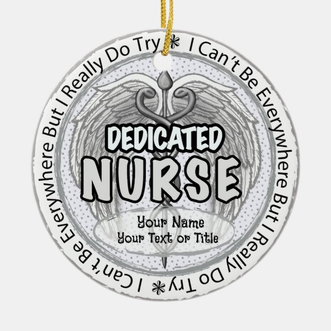 Everywhere nurse  keramik ornament (Vorne)