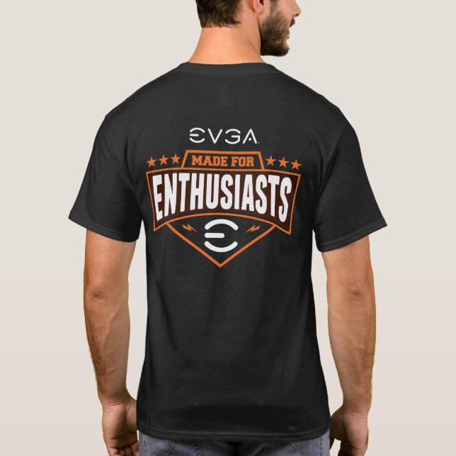 EVGA "Fabriqué pour les amateurs" T-shirt noir (Dos)