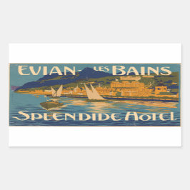 Evian Les Bain Schweiz Rechteckiger Sticker