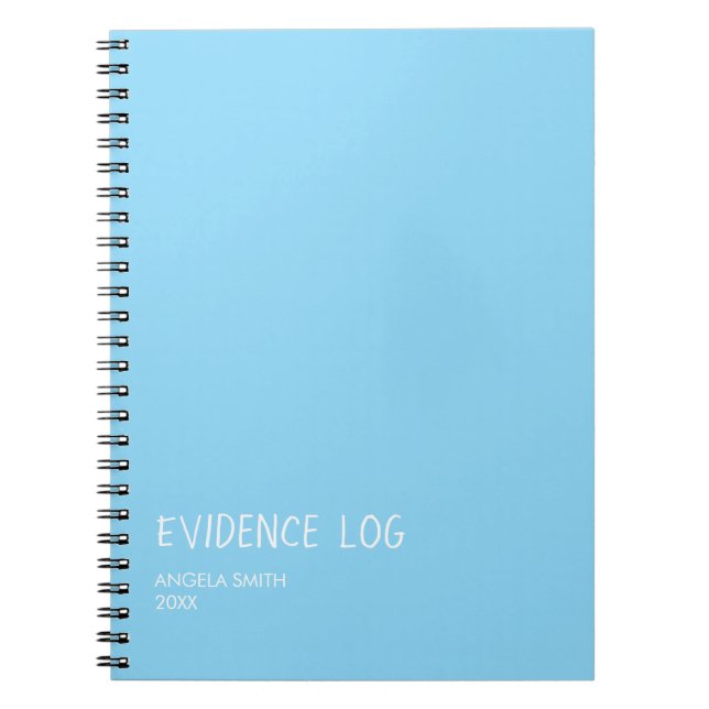 Evidence Log Notebook – Funny Dark Humor Journal,  Notizblock (Vorderseite)