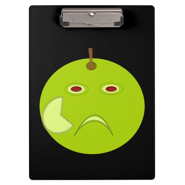 Evil Apple mit Scar Clipboard Klemmbrett (Vorderseite)