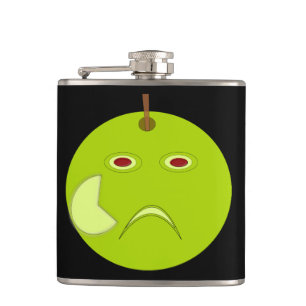 Evil Apple mit Scar Halloween Flask Flachmann