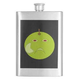 Evil Apple mit Scar Halloween Flasken Flachmann
