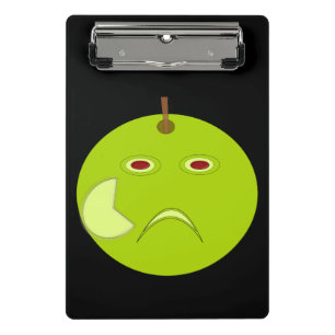 Evil Apple mit Scar Halloween Mini Clipboard Klemmbrett