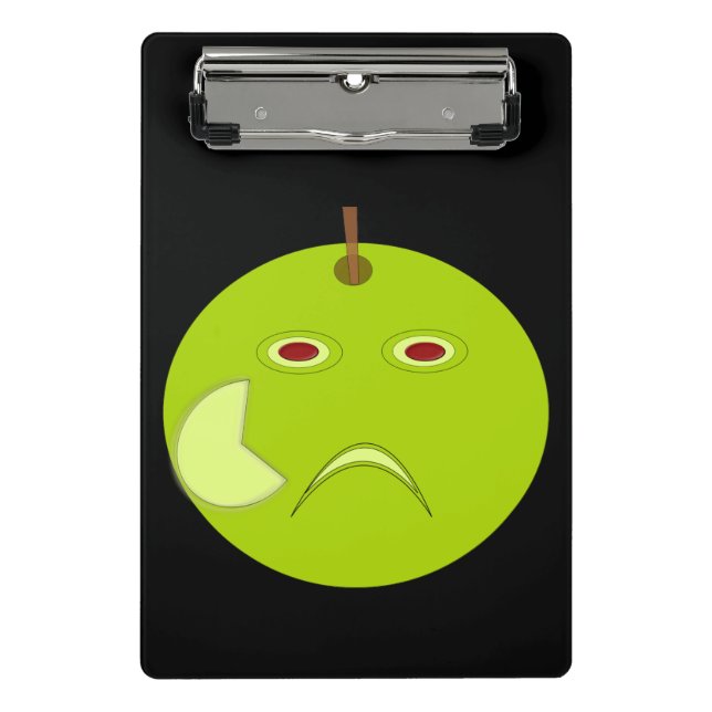 Evil Apple mit Scar Halloween Mini Clipboard Klemmbrett (Vorderseite)
