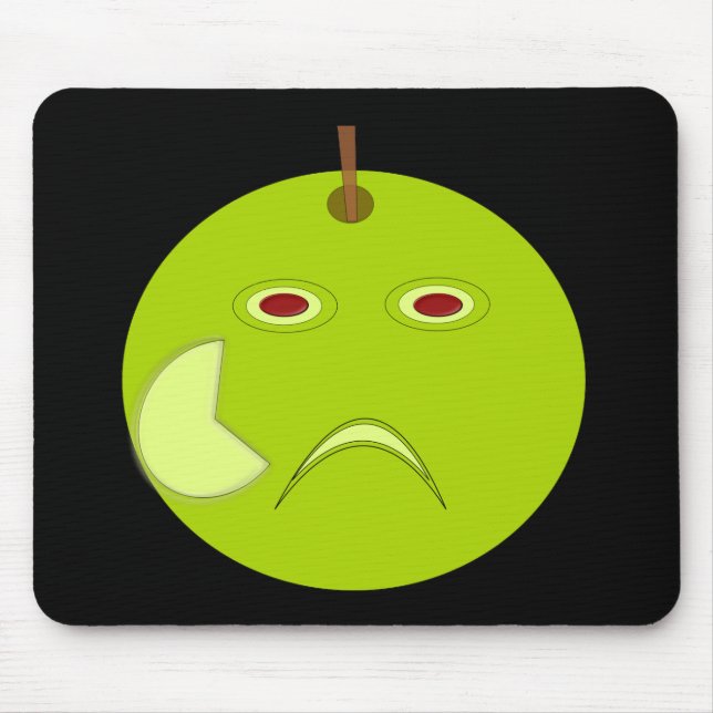 Evil Apple mit Scar Halloween Mousepad (Vorne)