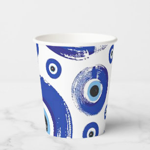 EVIL-Auge gedruckte Papiertassen Pappbecher