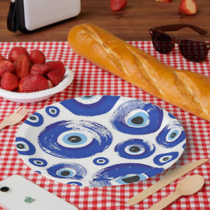 EVIL-Auge-Rundpapier-Teller Pappteller