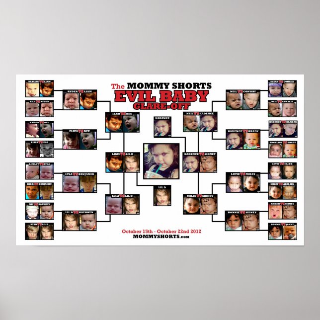Evil Baby Glare-Off Poster 2012 (Vorne)