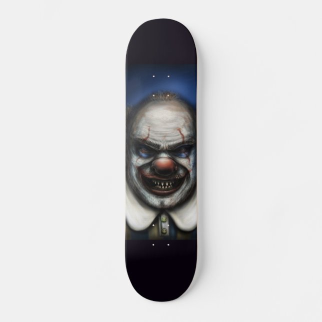 EVIL BEÄNGSTIGEND CLOWN ART Skateboard (Vorderseite)