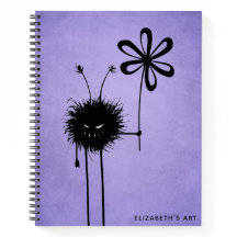 Evil Blume Bug Lila Goth Name Sketchbook