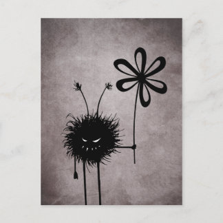 Evil Blume Bug Postkarte