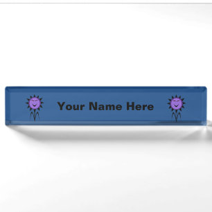 Evil Blume Kawaii Goth Halloween Custom Namensplakette