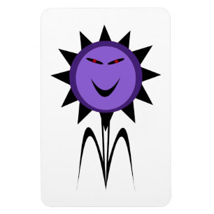 Evil Blume Kawaii Goth Halloween Magnet