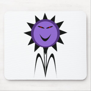 Evil Blume Kawaii Goth Halloween Mousepad