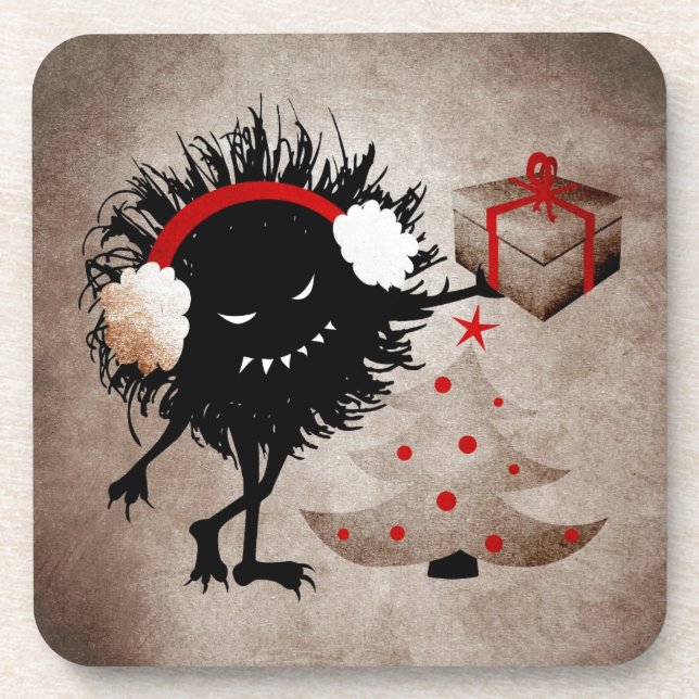 Evil Bug gibt Weihnachten Geschenk Untersetzer (Vorderseite)