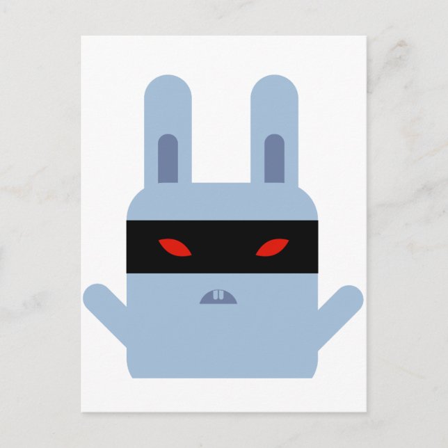 Evil Bunny Postkarte (Vorderseite)
