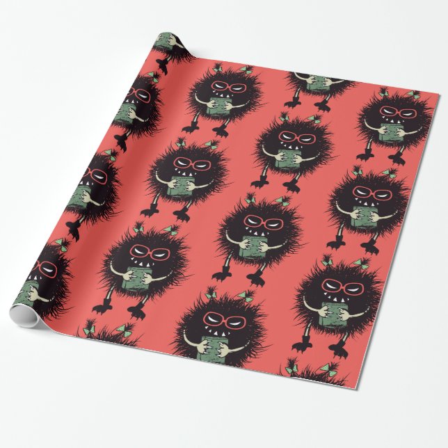 Evil Character Gothic Book Lover Geschenkpapier (Ungerollt)