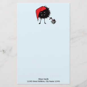 Evil Christmas Bug Unpacking Present Briefpapier
