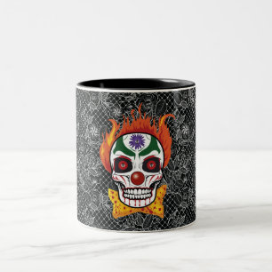 Evil Clown crâne démon café Mug idée cadeau