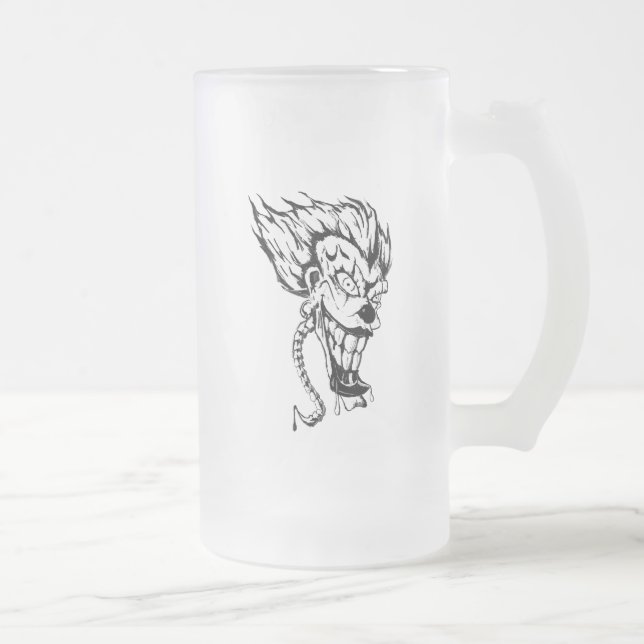 Evil Clown mattierte Tasse (Rechts)