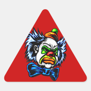Evil Clown Murders Dreieckiger Aufkleber