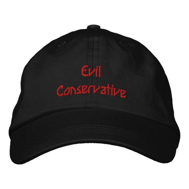 Evil Conservative Bestickte Kappe (Vorderseite)